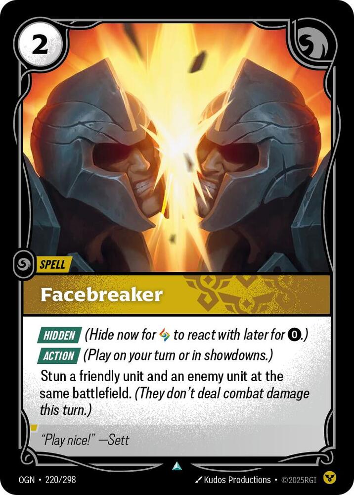 Facebreaker 220/298 (Origins)  | Good Games Adelaide SA