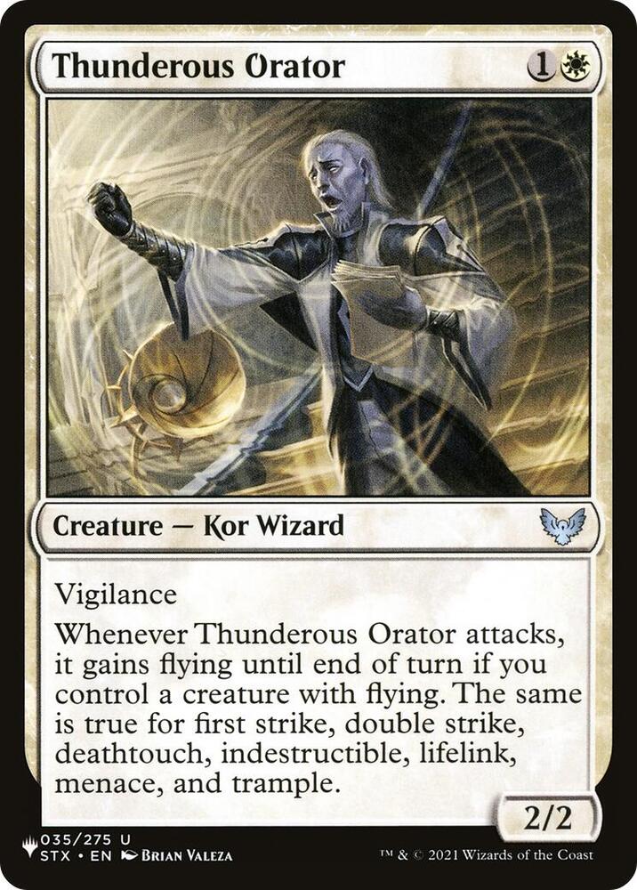 Thunderous Orator 035/275 (The List Reprints)  | Good Games Adelaide SA