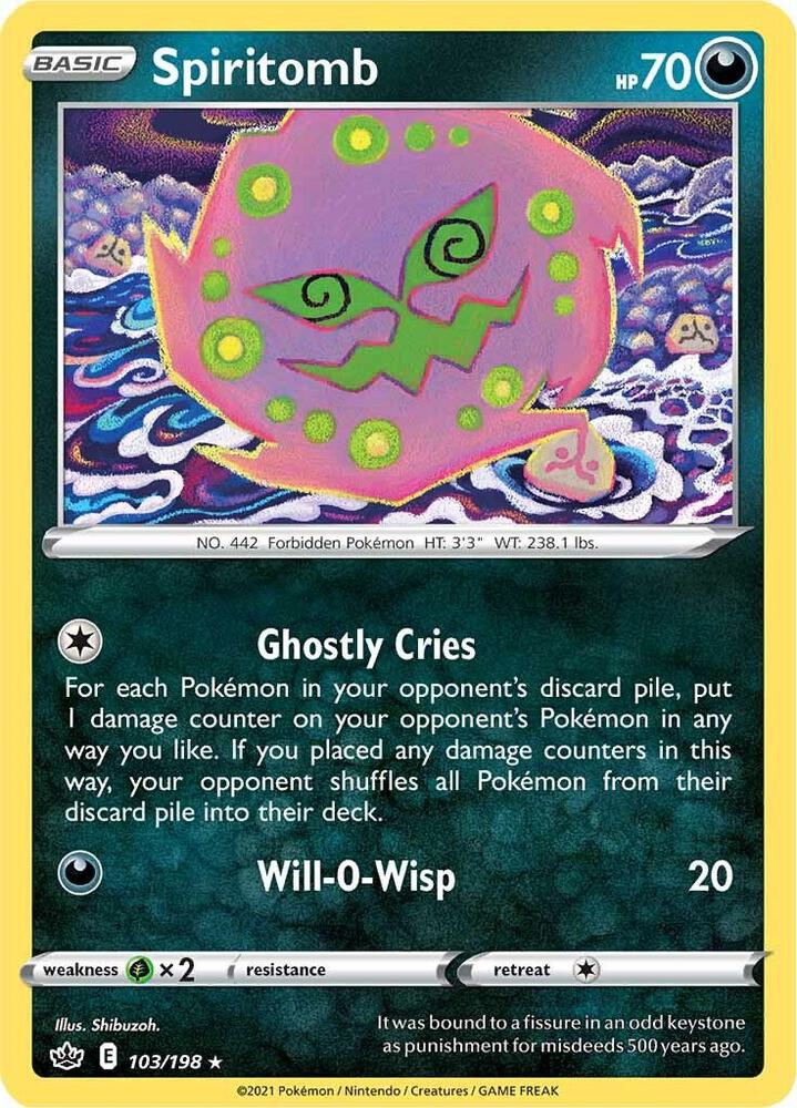 Spiritomb 103/198 (SWSH06: Chilling Reign)  | Good Games Adelaide SA