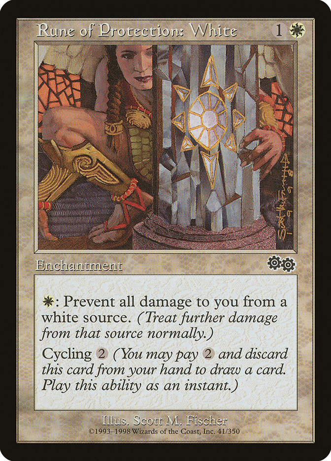 Rune of Protection: White 41 (Urza's Saga)  | Good Games Adelaide SA