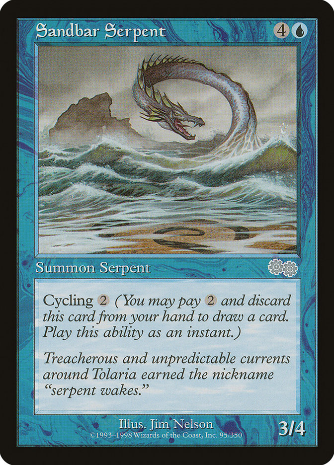 Sandbar Serpent 95 (Urza's Saga)  | Good Games Adelaide SA