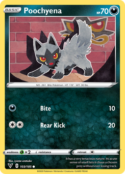 Poochyena (103/185) [Sword & Shield: Vivid Voltage] | Good Games Adelaide SA