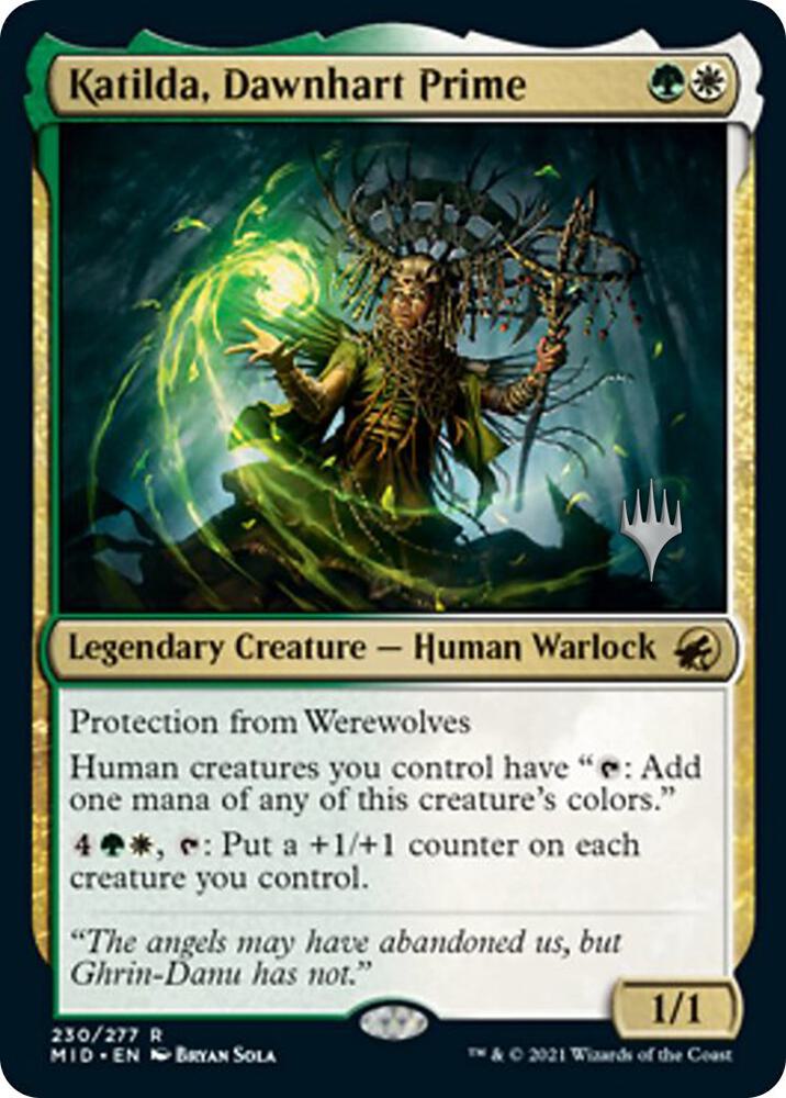 Katilda Dawnhart Prime 230 (Promo Pack: Innistrad: Midnight Hunt)  - Foil | Good Games Adelaide SA