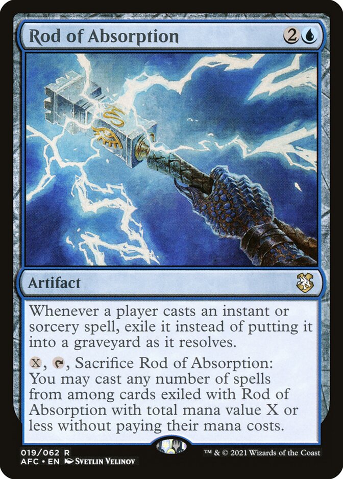 Rod of Absorption 19 (Commander: Adventures in the Forgotten Realms)  | Good Games Adelaide SA