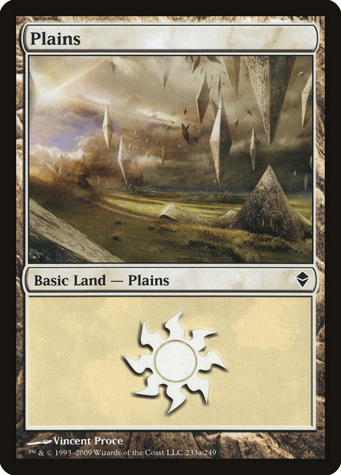 Plains (233a) [Zendikar] | Good Games Adelaide SA