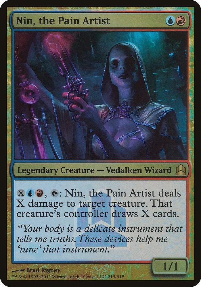 Nin the Pain Artist Commander Launch Promo 213 (Oversize Cards)  - Foil | Good Games Adelaide SA