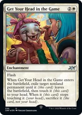Get Your Head in the Game Galaxy Foil 296 (Unfinity)  - Foil | Good Games Adelaide SA