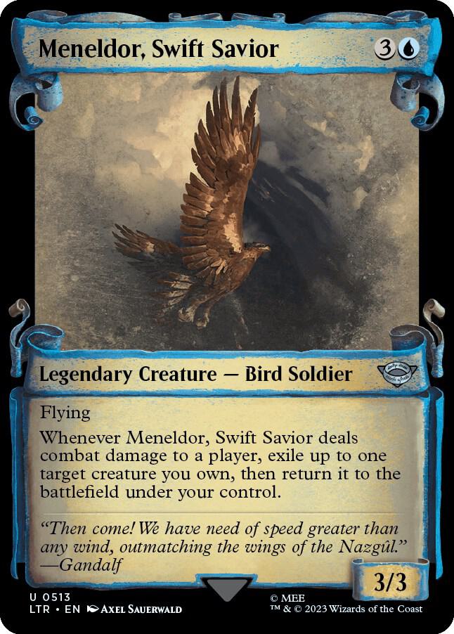 Meneldor, Swift Savior 513 (Universes Beyond: The Lord of the Rings: Tales of Middle-earth)  - Showcase Scroll | Good Games Adelaide SA