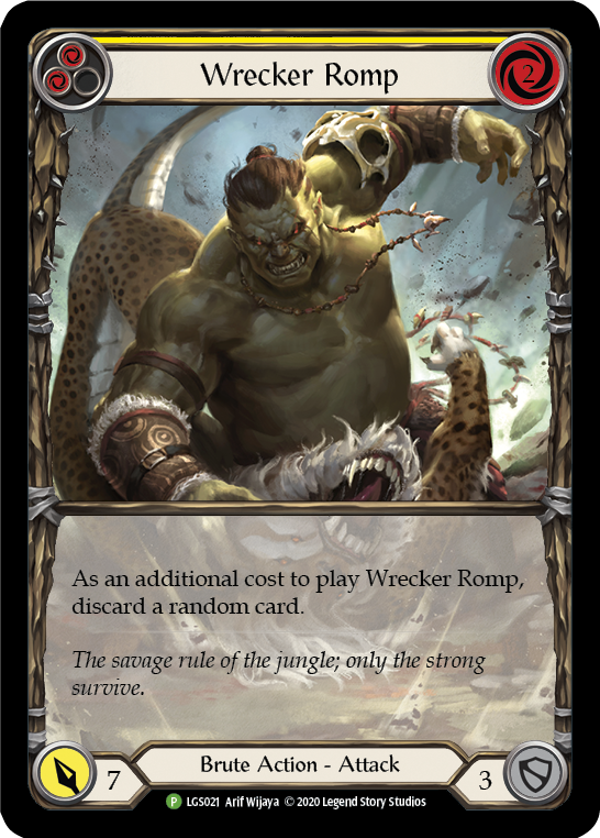 Wrecker Romp (Yellow) [LGS021] (Promo)  Rainbow Foil | Good Games Adelaide SA