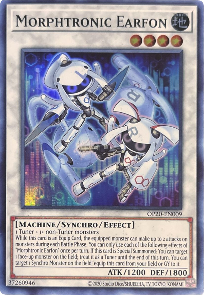 Morphtronic Earfon [OP20-EN009] Super Rare | Good Games Adelaide SA