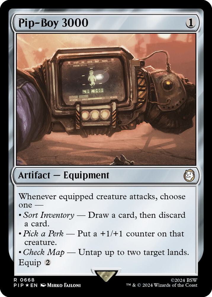 Pip Boy 3000 668 (Universes Beyond: Fallout)  - Foil | Good Games Adelaide SA