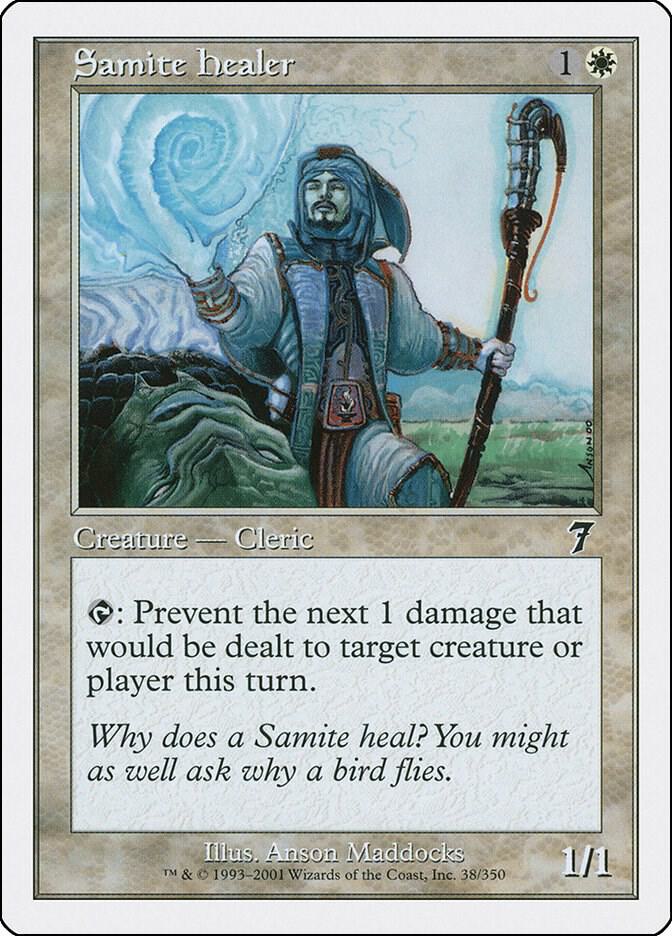 Samite Healer 38 (7th Edition)  | Good Games Adelaide SA