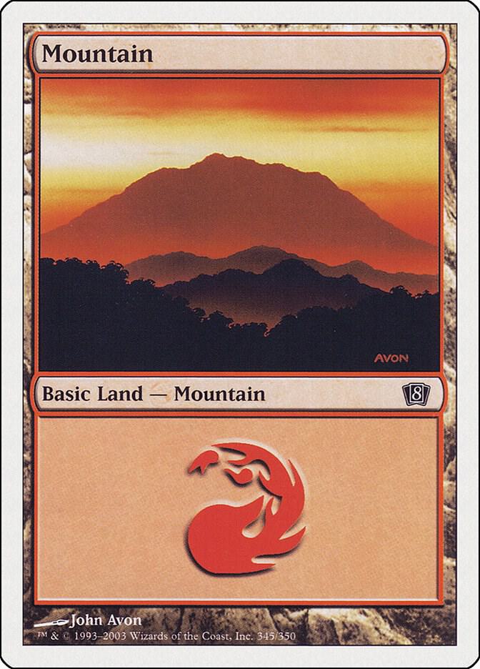 Mountain 345 345 (8th Edition)  - Foil | Good Games Adelaide SA