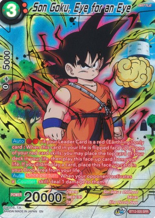 Son Goku, Eye for an Eye (SPR) [BT12-005] | Good Games Adelaide SA