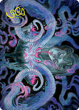 Demonic Bargain Art Card (Gold-Stamped Signature) [Innistrad: Crimson Vow Art Series] | Good Games Adelaide SA