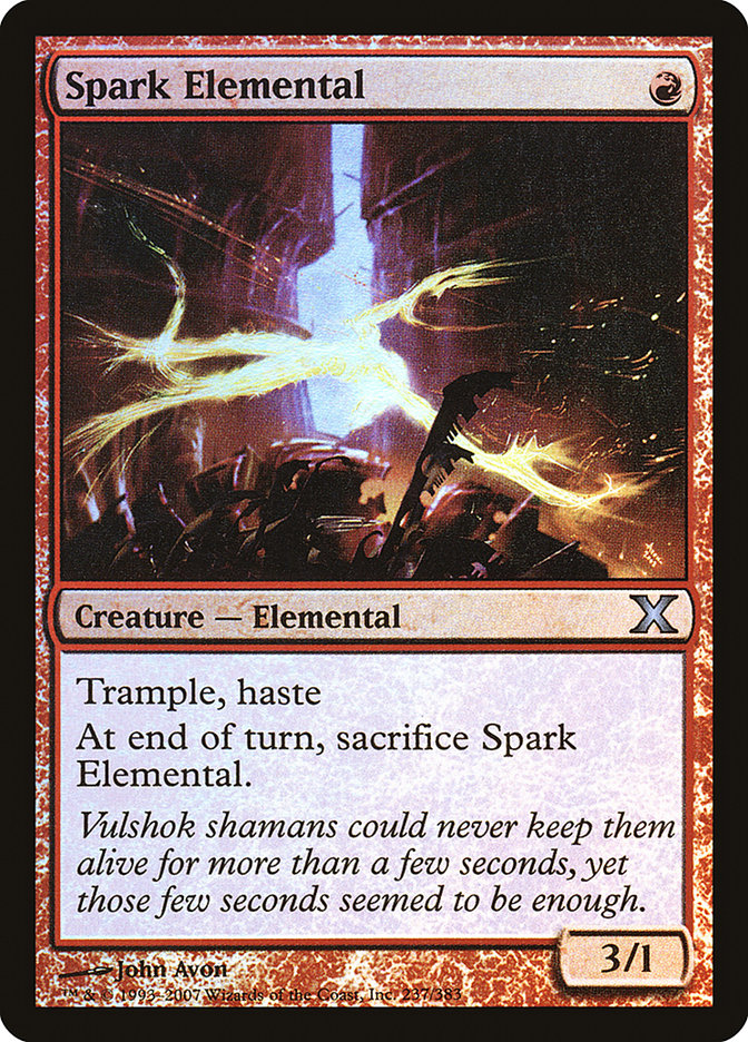 Spark Elemental (Premium Foil) [Tenth Edition] | Good Games Adelaide SA