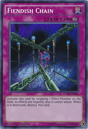 Fiendish Chain [LC5D-EN082] Secret Rare | Good Games Adelaide SA