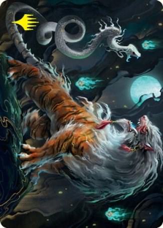 Gloomshrieker Art Card Gold Stamped Signature 28 (Art Series: Kamigawa: Neon Dynasty)  | Good Games Adelaide SA