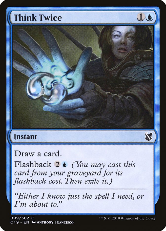 Think Twice [Commander 2019] | Good Games Adelaide SA