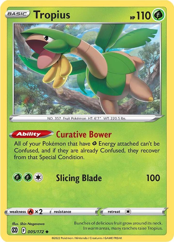 Tropius 005/172 (SWSH09: Brilliant Stars)  | Good Games Adelaide SA