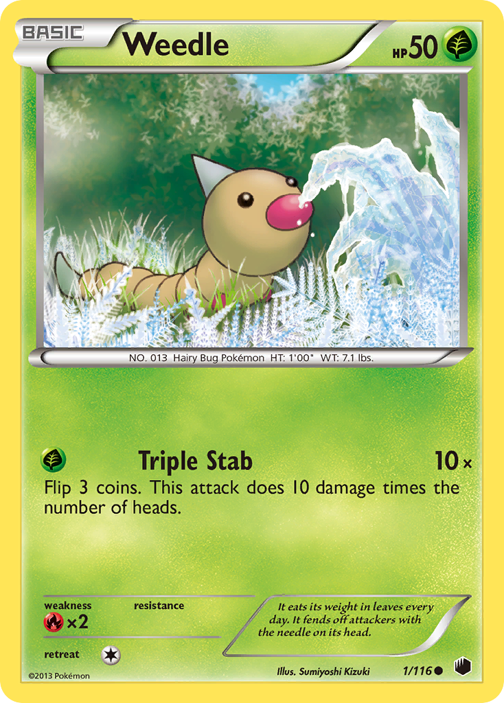 Weedle (1/116) [Black & White: Plasma Freeze] | Good Games Adelaide SA
