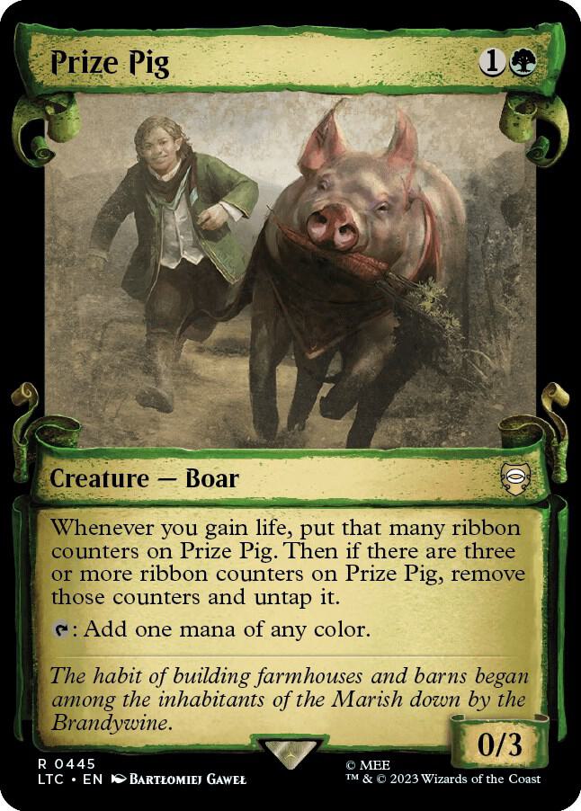 Prize Pig Showcase Scrolls 445 (Commander: The Lord of the Rings: Tales of Middle-earth)  - Foil | Good Games Adelaide SA