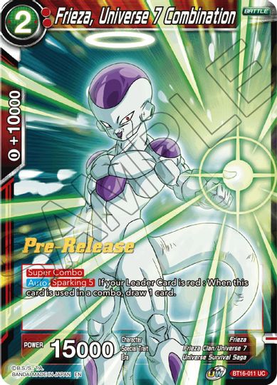 Frieza, Universe 7 Combination (BT16-011) [Realm of the Gods Prerelease Promos] | Good Games Adelaide SA