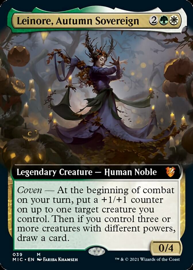 Leinore, Autumn Sovereign (Extended) [Innistrad: Midnight Hunt Commander] | Good Games Adelaide SA