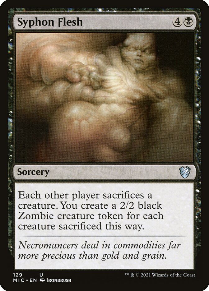 Syphon Flesh 129 (Commander: Innistrad: Midnight Hunt)  | Good Games Adelaide SA