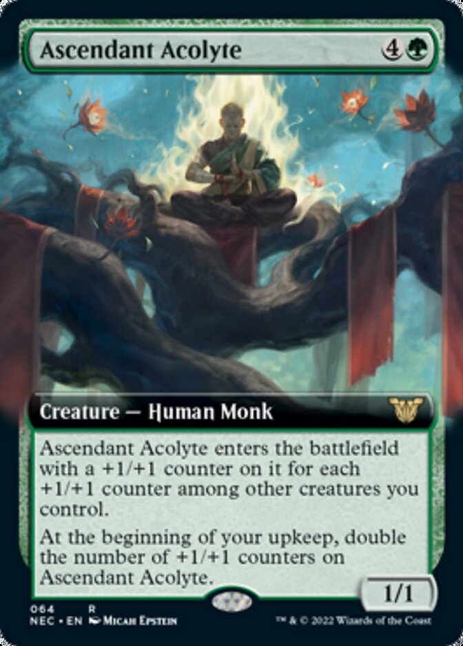 Ascendant Acolyte (Extended) [Kamigawa: Neon Dynasty Commander] | Good Games Adelaide SA