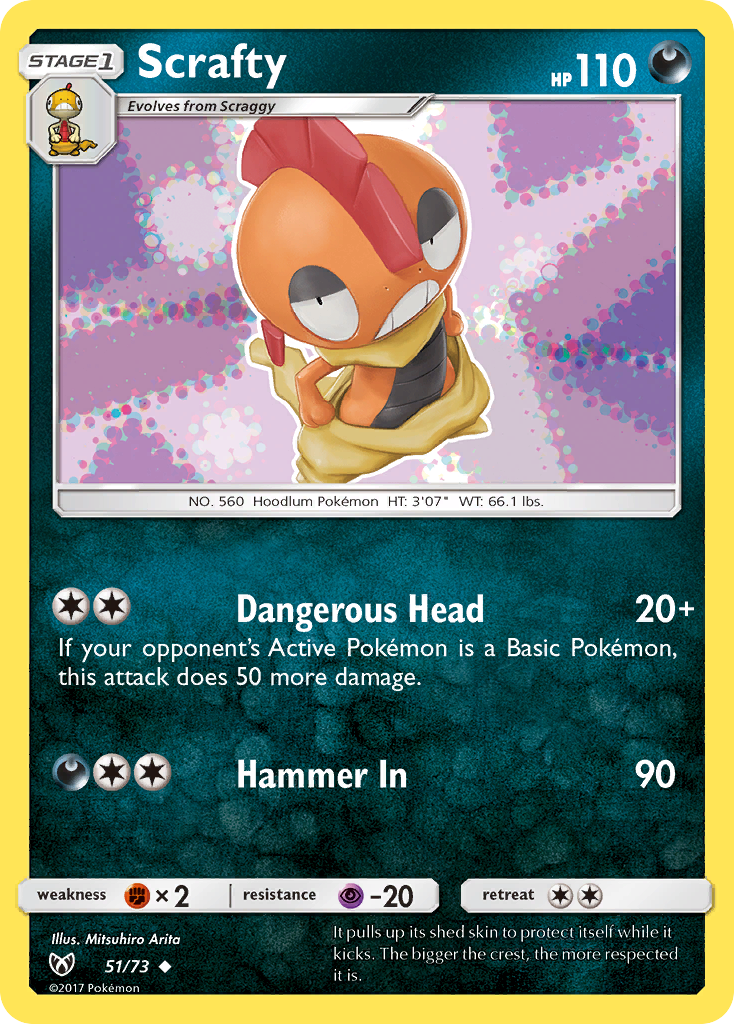 Scrafty (51/73) [Sun & Moon: Shining Legends] | Good Games Adelaide SA