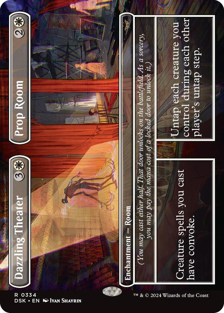 Dazzling Theater Prop Room Borderless 334 (Duskmourn: House of Horror)  - Borderless | Good Games Adelaide SA