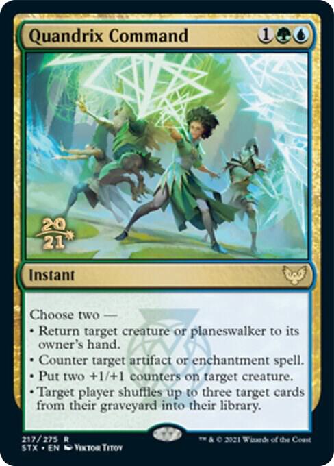 Quandrix Command 217 (Prerelease Cards)  - Foil | Good Games Adelaide SA