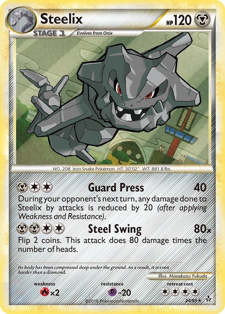 Steelix 24/95 (Unleashed)  - Reverse Holofoil | Good Games Adelaide SA