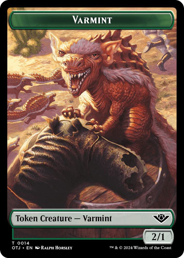 Varmint Token 14 (Outlaws of Thunder Junction)  | Good Games Adelaide SA