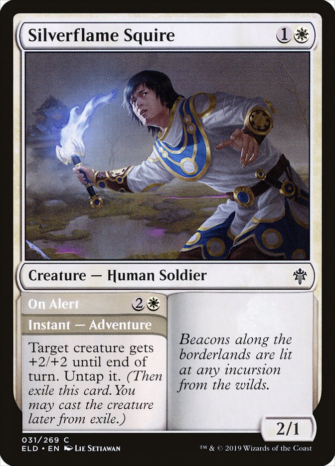 Silverflame Squire // On Alert [Throne of Eldraine] | Good Games Adelaide SA