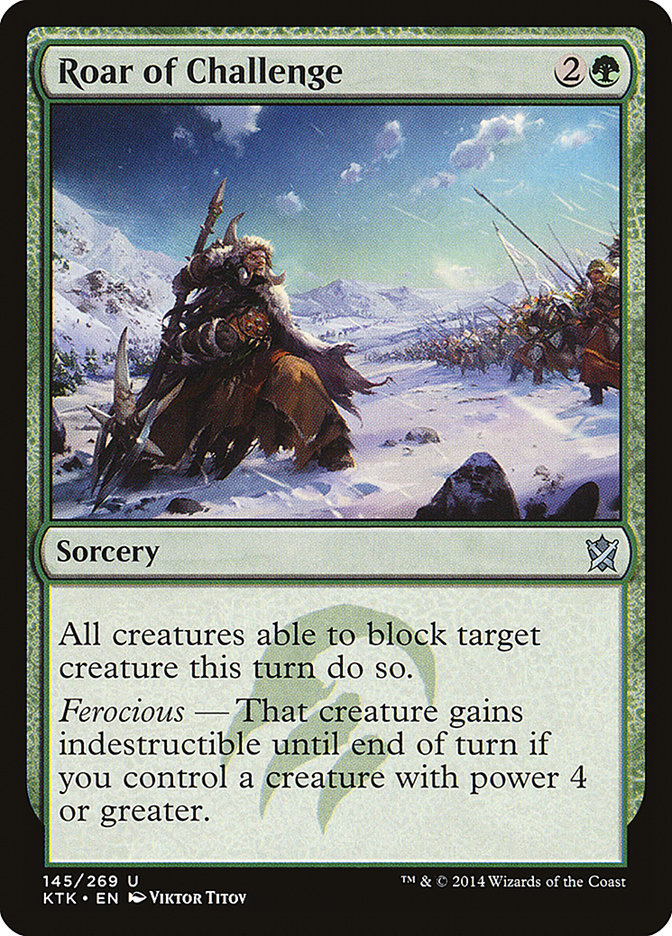 Roar of Challenge [Khans of Tarkir] | Good Games Adelaide SA