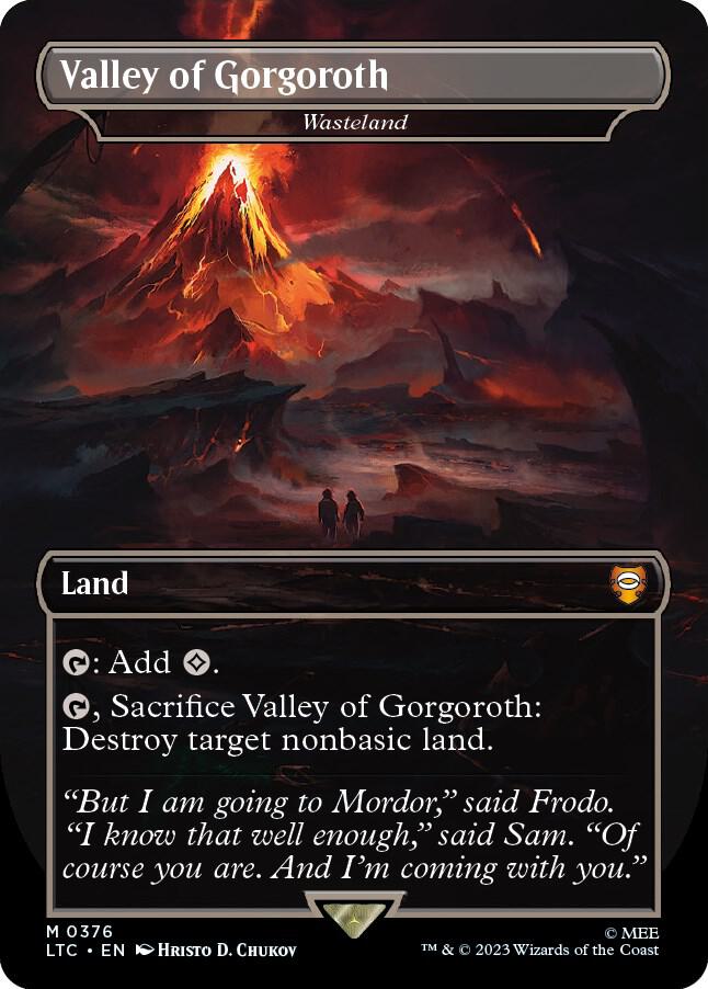 Valley of Gorgoroth Wasteland 376 (Commander: The Lord of the Rings: Tales of Middle-earth)  - Foil | Good Games Adelaide SA