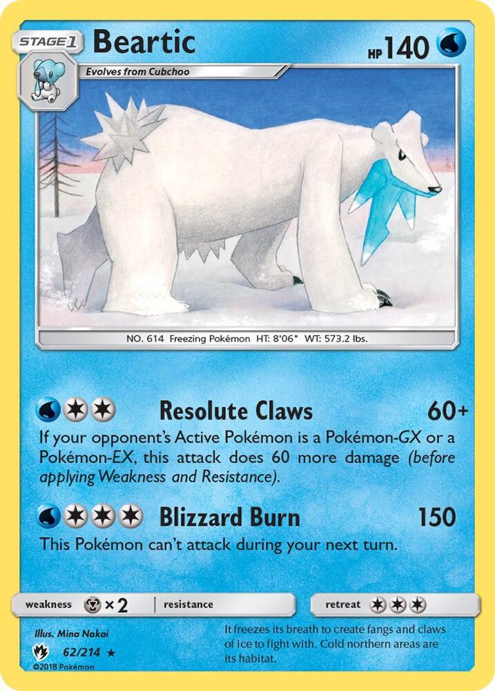 Beartic 62/214 (SM - Lost Thunder)  | Good Games Adelaide SA
