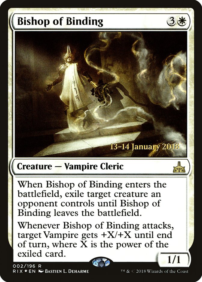 Bishop of Binding [Rivals of Ixalan Promos] | Good Games Adelaide SA