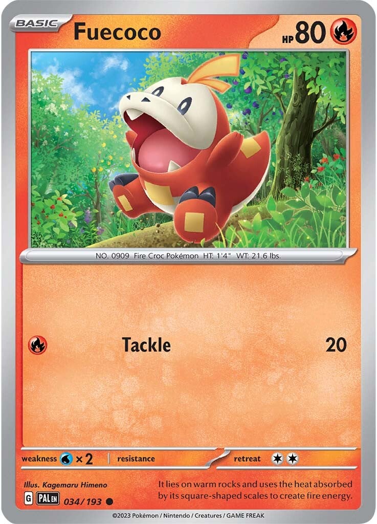Fuecoco (034/193) [Scarlet & Violet: Paldea Evolved] | Good Games Adelaide SA