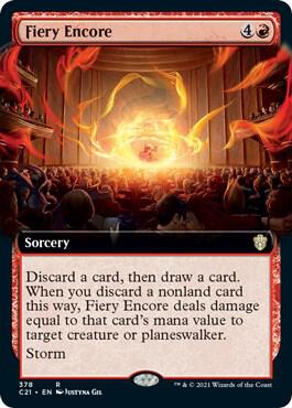 Fiery Encore Extended Art 378 (Commander 2021)  | Good Games Adelaide SA