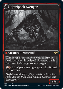 Ill-Tempered Loner // Howlpack Avenger [Innistrad: Double Feature] | Good Games Adelaide SA