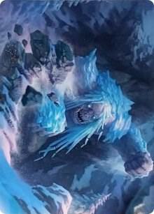 Icehide Troll Art Card 46 (Art Series: Kaldheim)  | Good Games Adelaide SA