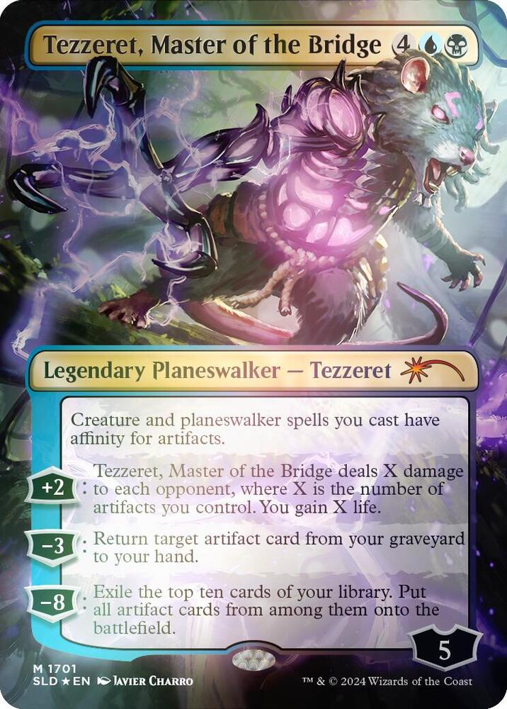 Tezzeret Master of the Bridge Rainbow Foil 1701 (Secret Lair Drop Series)  - Foil | Good Games Adelaide SA