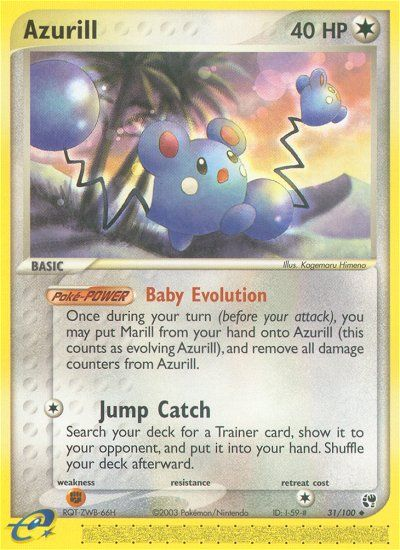 Azurill (31/100) [EX: Sandstorm] | Good Games Adelaide SA