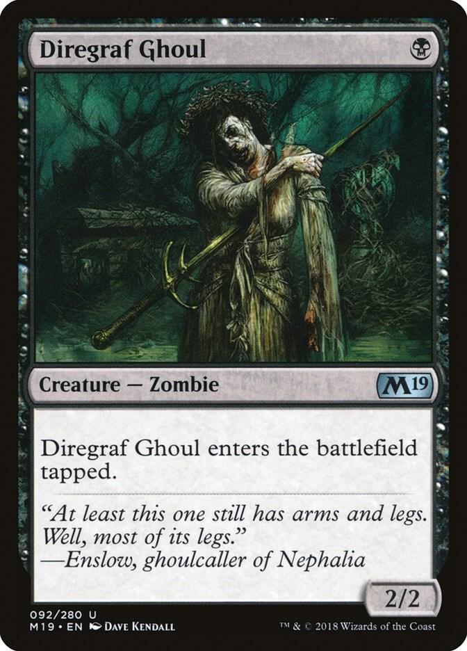 Diregraf Ghoul 92 (Core Set 2019)  - Foil | Good Games Adelaide SA