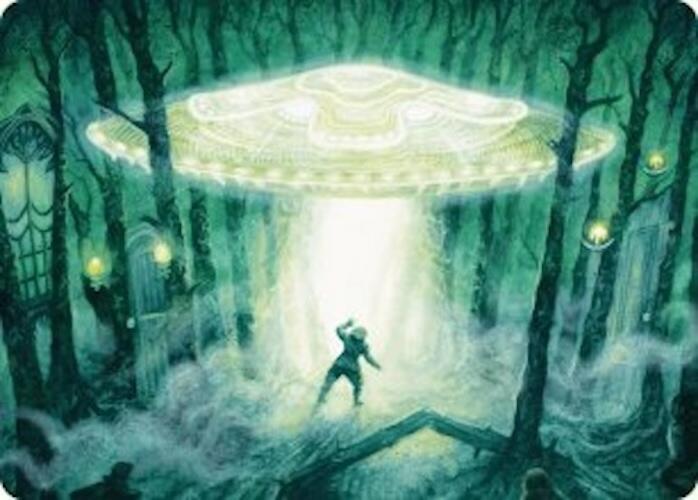 Unidentified Hovership Art Card 2 (Art Series: Duskmourn: House of Horror)  | Good Games Adelaide SA