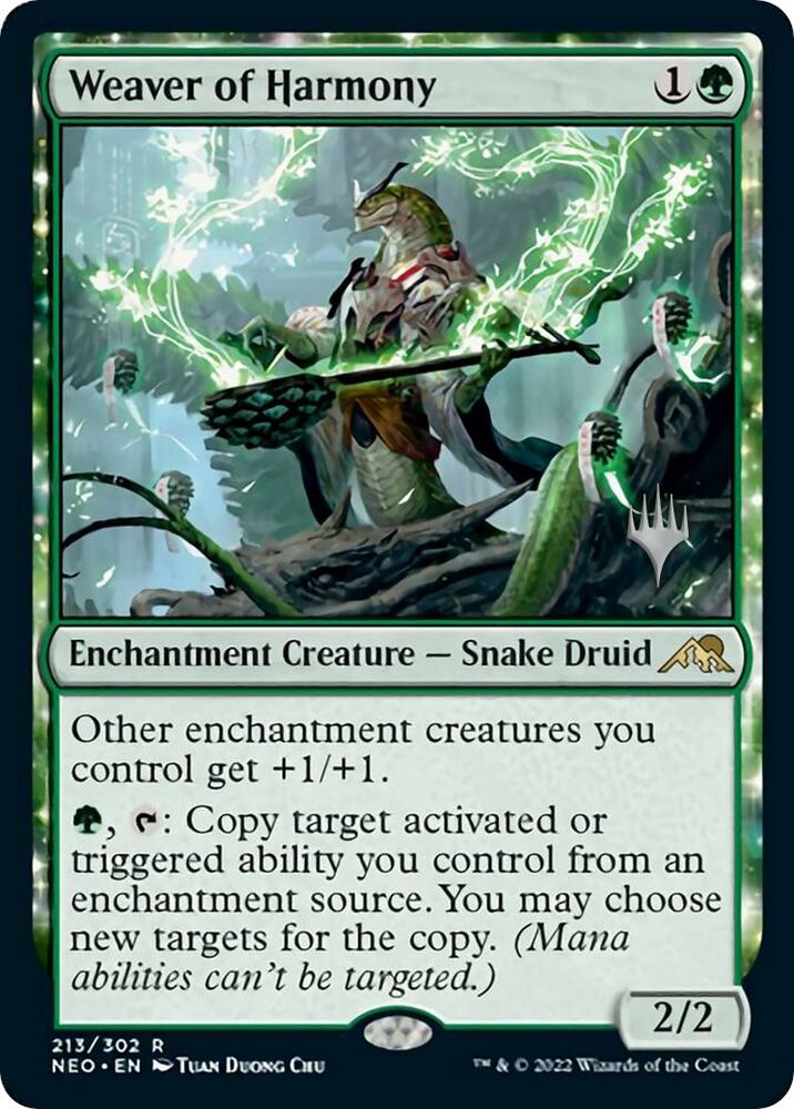 Weaver of Harmony 213 (Promo Pack: Kamigawa: Neon Dynasty)  | Good Games Adelaide SA