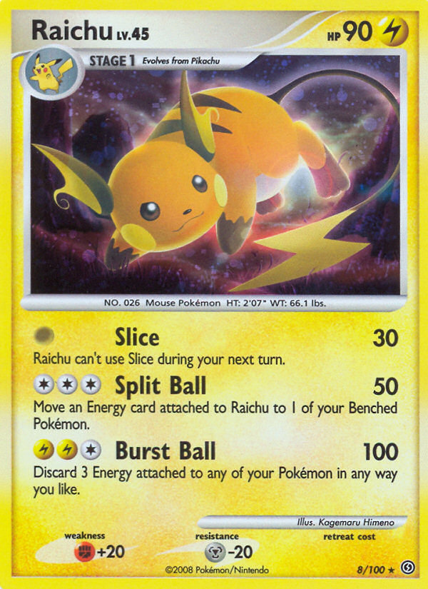 Raichu (8/100) [Diamond & Pearl: Stormfront] | Good Games Adelaide SA